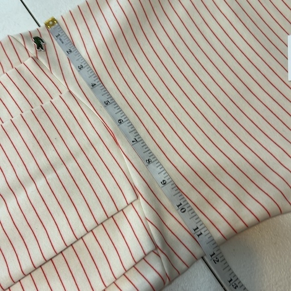 Lacoste Short Sleeve Stripe Cotton Dress Open Back Preppy NWT Sz 0 - Picture 9 of 14